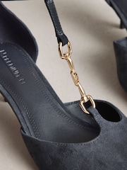საზღვაო ძალები - N. Premium Suede Leather T Bar Heels - სურათი 4 5-დან