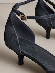საზღვაო ძალები - N. Premium Suede Leather T Bar Heels - სურათი 5 5-დან