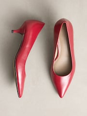Կարմիր - N. Premium Leather Kitten Heels - Պատկեր 6 9-ից