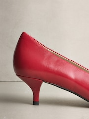 Կարմիր - N. Premium Leather Kitten Heels - Պատկեր 7 9-ից