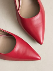 Կարմիր - N. Premium Leather Kitten Heels - Պատկեր 8 9-ից