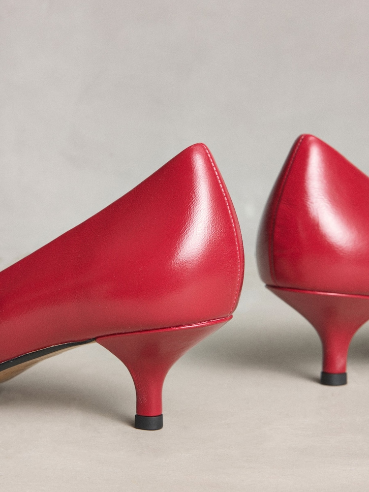 Կարմիր - N. Premium Leather Kitten Heels - Պատկեր 9 9-ից Կարմիր - N. Premium Leather Kitten Heels - Պատկեր 9 9-ից