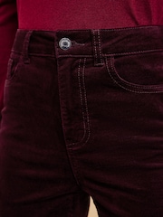 Friends Like These Rust Red Velvet Straight Leg Stovepipe Jeans - Image 6 of 6