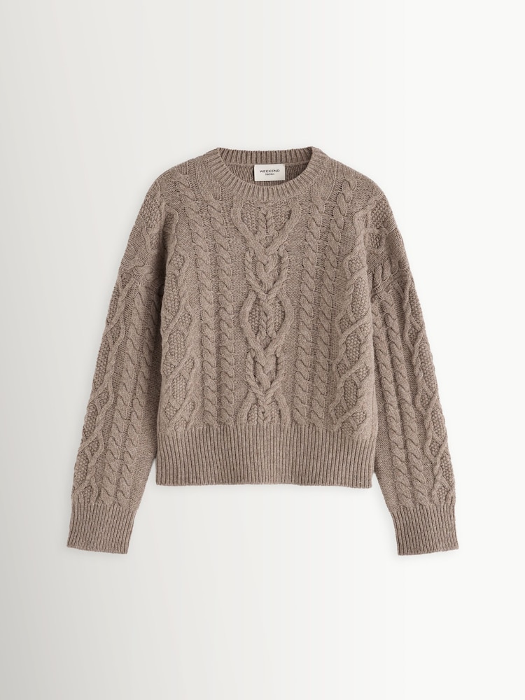 Weekend MaxMara Brown Alben Knit Jumper - Image 1 of 5