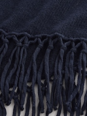 Weekend MaxMara Blue Tornado Knitted-Jersey Scarf - Image 4 of 5