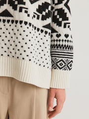 Weekend MaxMara White Pavidi Patterned Knit Jumper - Image 6 of 10