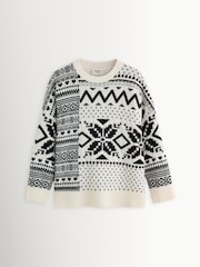 Weekend MaxMara White Pavidi Patterned Knit Jumper - Image 7 of 10