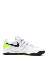 Nike White Volt NikeCourt Junior Vapor X Little/Tennis Trainers - Image 2 of 7