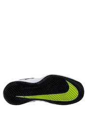 Nike White Volt NikeCourt Junior Vapor X Little/Tennis Trainers - Image 3 of 7