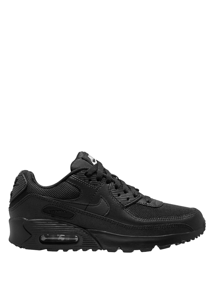 Nike Black Youth Air Max 90 Trainers - Image 1 of 3 Nike Black Youth Air Max 90 Trainers - Image 1 of 3