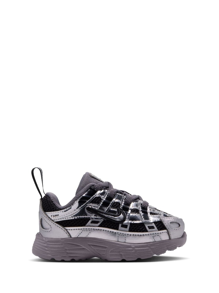 Nike Grey Silver Infant P-6000 Trainers - Image 1 of 7 Nike Grey Silver Infant P-6000 Trainers - Image 1 of 7