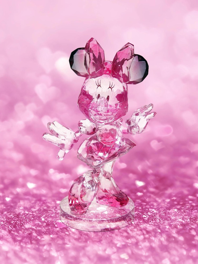 Disney Pink Minnie Mouse Facet Acrylic Figurine - Image 1 of 3