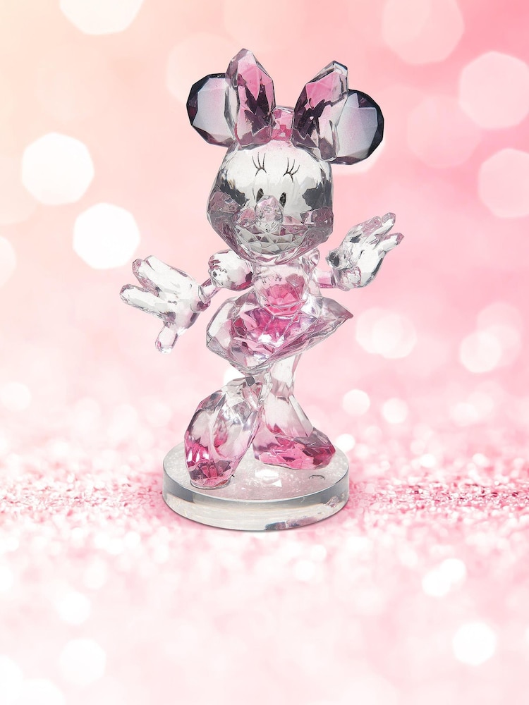 Disney Pink Minnie Mouse Facet Acrylic Figurine - Image 2 of 3