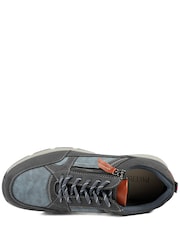 Pavers Navy Wide Fit Zip & Lace Fasten Casual Trainers - Image 3 of 5