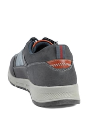 Pavers Navy Wide Fit Zip & Lace Fasten Casual Trainers - Image 5 of 5