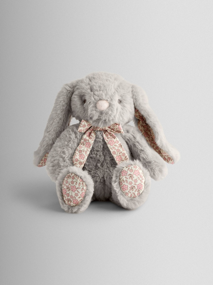 JoJo Maman Bébé Floral Billie Personalised Floral Billie Bunny Soft Toy Plushie Small - Image 1 of 4