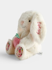 JoJo Maman Bébé Personalised Strawberry Betsy Bunny Soft Toy Plushie Small - Image 1 of 4