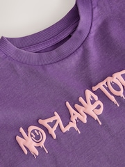 Purple Washed Graphic T-Shirt (3-16yrs) - Image 3 of 4