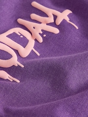 Purple Washed Graphic T-Shirt (3-16yrs) - Image 4 of 4