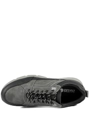 Pavers Grey Wide Fit Rugged Lace Up Trainers - Image 3 of 5