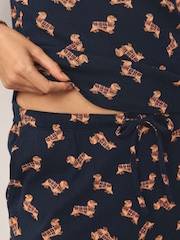 Dənizkənarı Dakshund - Pointelle Uzunqol Pijama - 9şəkildən 6 şəkil