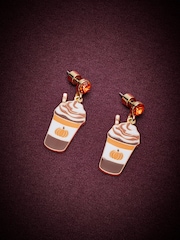 Orange - Pumpkin Spice Latte Earrings - Billede 1 af 3