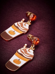 Orange - Pumpkin Spice Latte Earrings - Billede 2 af 3