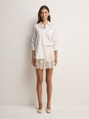 Blanc - Minijupe Free People Mix In The Middle - Image 1 de 5