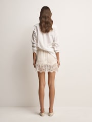 Blanc - Minijupe Free People Mix In The Middle - Image 4 de 5
