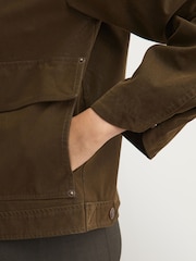 Free People Brown Blair Vegan Suede Sierra Jacket - Image 5 of 5
