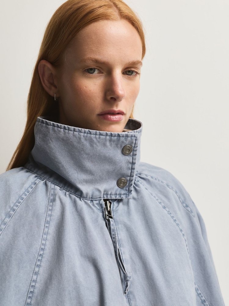Free People Blue Chelsea Jacket - Image 5 of 5 Free People Blue Chelsea Jacket - Image 5 of 5