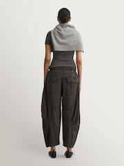 黑色 - Free People Onset 降落伞裤子 - 6的图像4｝