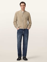 AllSaints Brown Kemble Suede Bomber Jacket - Image 3 of 7