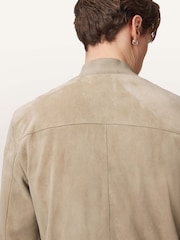 AllSaints Brown Kemble Suede Bomber Jacket - Image 5 of 7