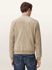 AllSaints Brown Kemble Suede Bomber Jacket - Image 6 of 7