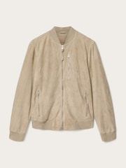 AllSaints Brown Kemble Suede Bomber Jacket - Image 7 of 7
