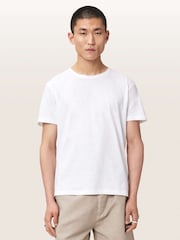 AllSaints White Flax Short Sleeve Crew Neck T-Shirt - Image 1 of 7