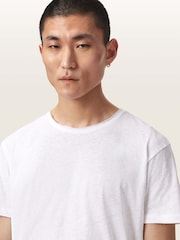 AllSaints White Flax Short Sleeve Crew Neck T-Shirt - Image 4 of 7