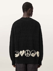 AllSaints Black Tabua Cardigan - Image 4 of 6
