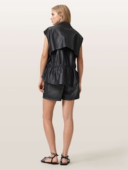 AllSaints Black Tay Denim Shorts - Image 5 of 6