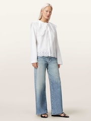AllSaints White Marie Shirt - Image 3 of 7