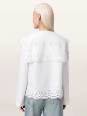 AllSaints White Marie Shirt - Image 6 of 7