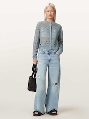 AllSaints Blue Kyra Cardigan - Image 5 of 6