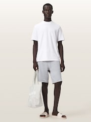 AllSaints Grey Helix Sweat Shorts - Image 3 of 5