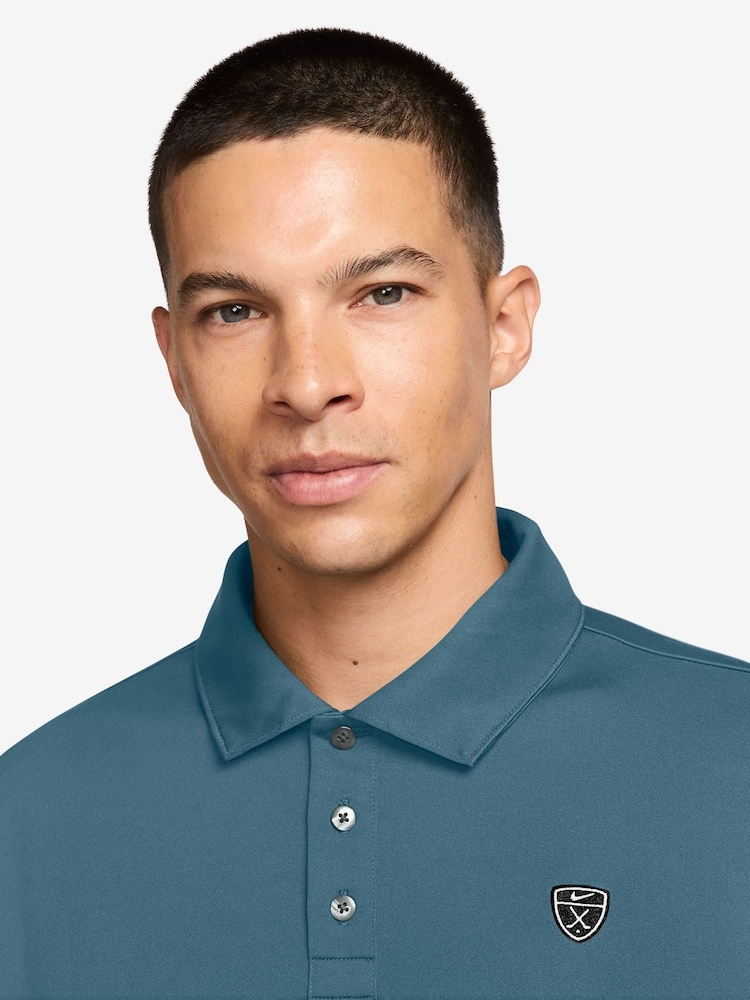 Nike Blue Dri-FIT PAR5 Golf Polo Shirt - Image 3 of 3
