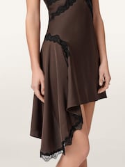 AllSaints Brown Ilka Dress - Image 4 of 7
