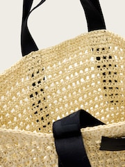 AllSaints Cream Lullah Paper Mesh Bag - Image 5 of 7