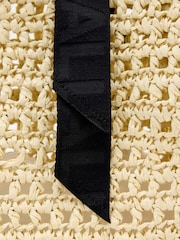 AllSaints Cream Lullah Paper Mesh Bag - Image 6 of 7