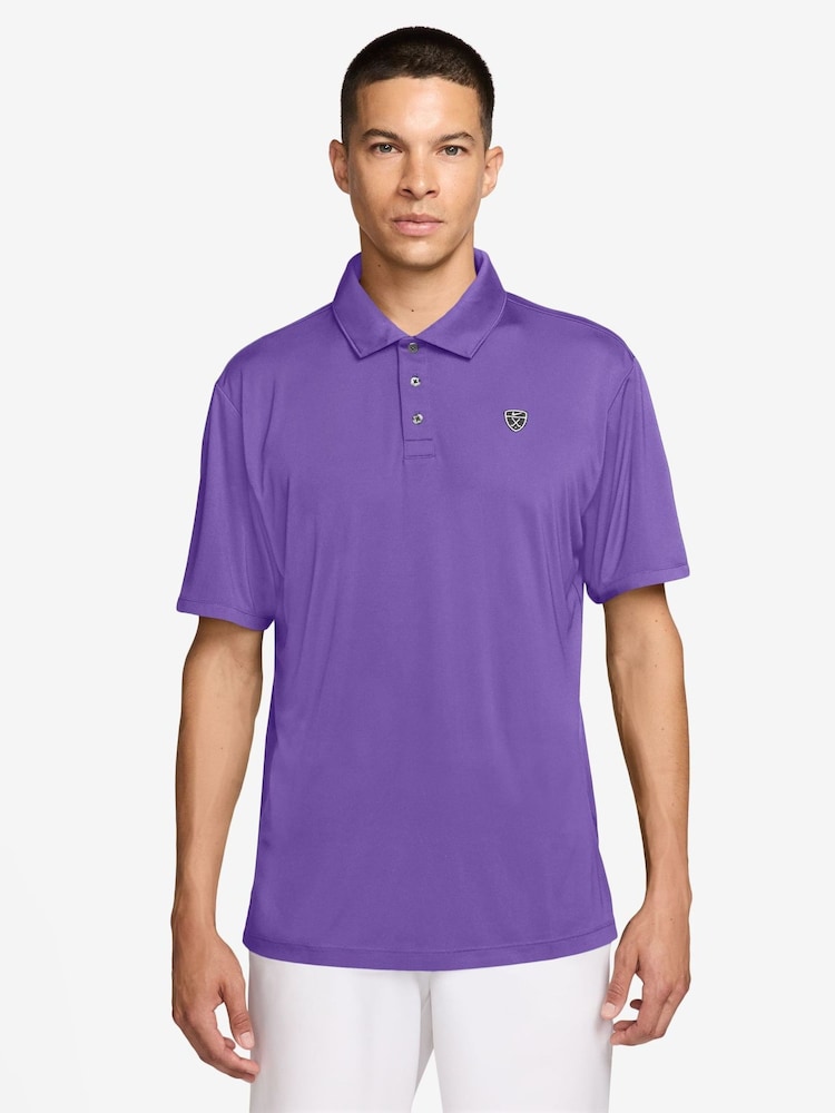 Nike Purple Dri-FIT PAR5 Golf Polo Shirt - Image 1 of 3