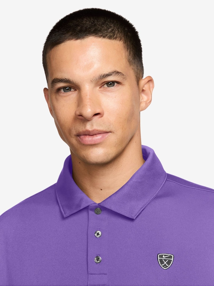Nike Purple Dri-FIT PAR5 Golf Polo Shirt - Image 3 of 3